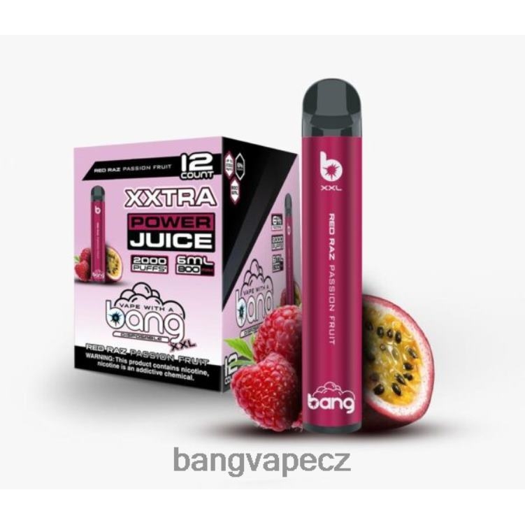 VNBN622 Bang Vape XXL 2000 potahů mučenka červená raz | Vape Gang CZ