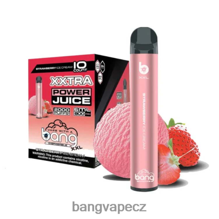 VNBN623 Bang Vape XXL 2000 potahů Jahodová zmrzlina | Vape Gang Praha