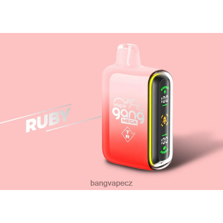 VNBN658 Vape Gang MEGA 20 000 šluků jednorázová vapka (krabička po 5) rubín | Bang Disposable Vape Flavors